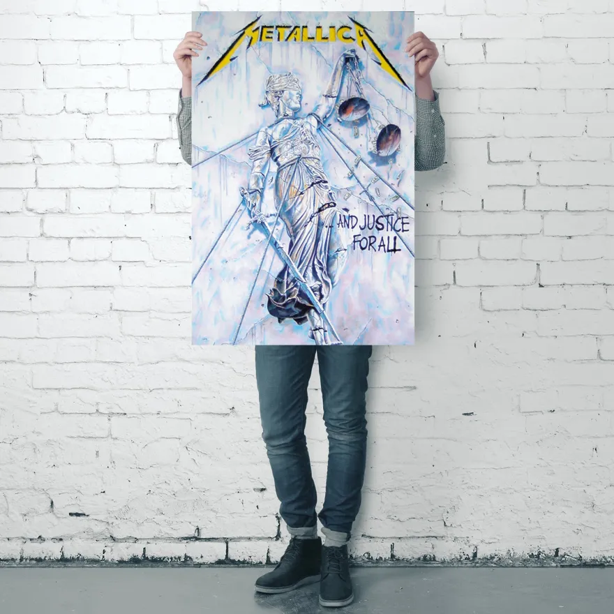 Metallica Poster And Justice For All