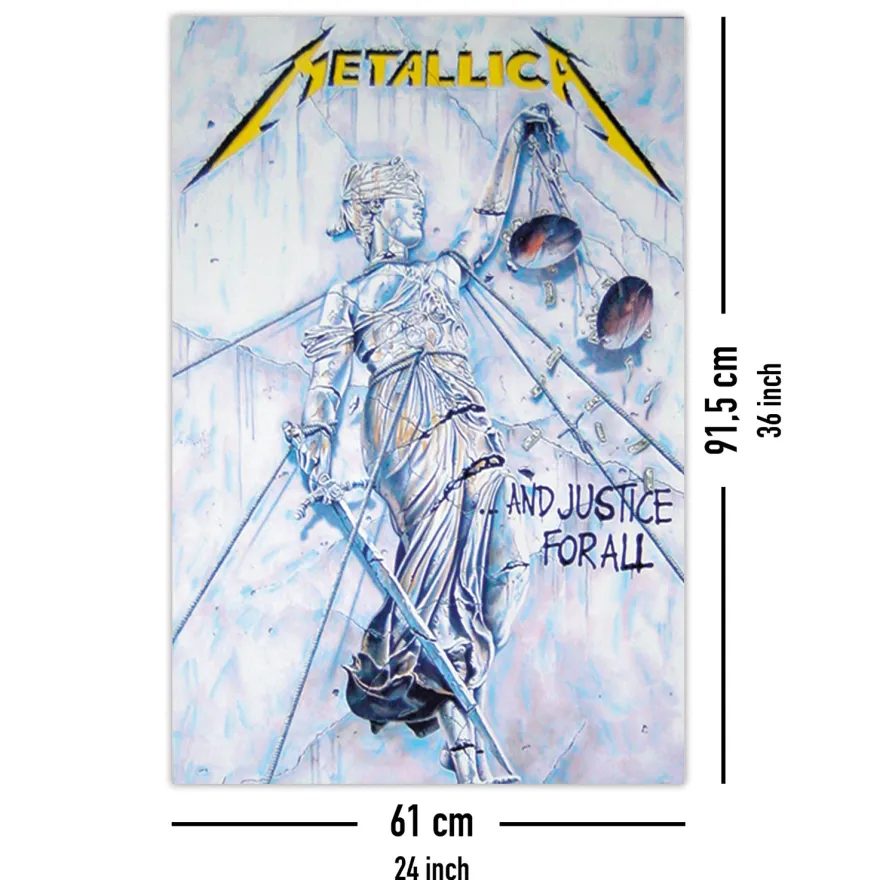 Metallica Poster And Justice For All