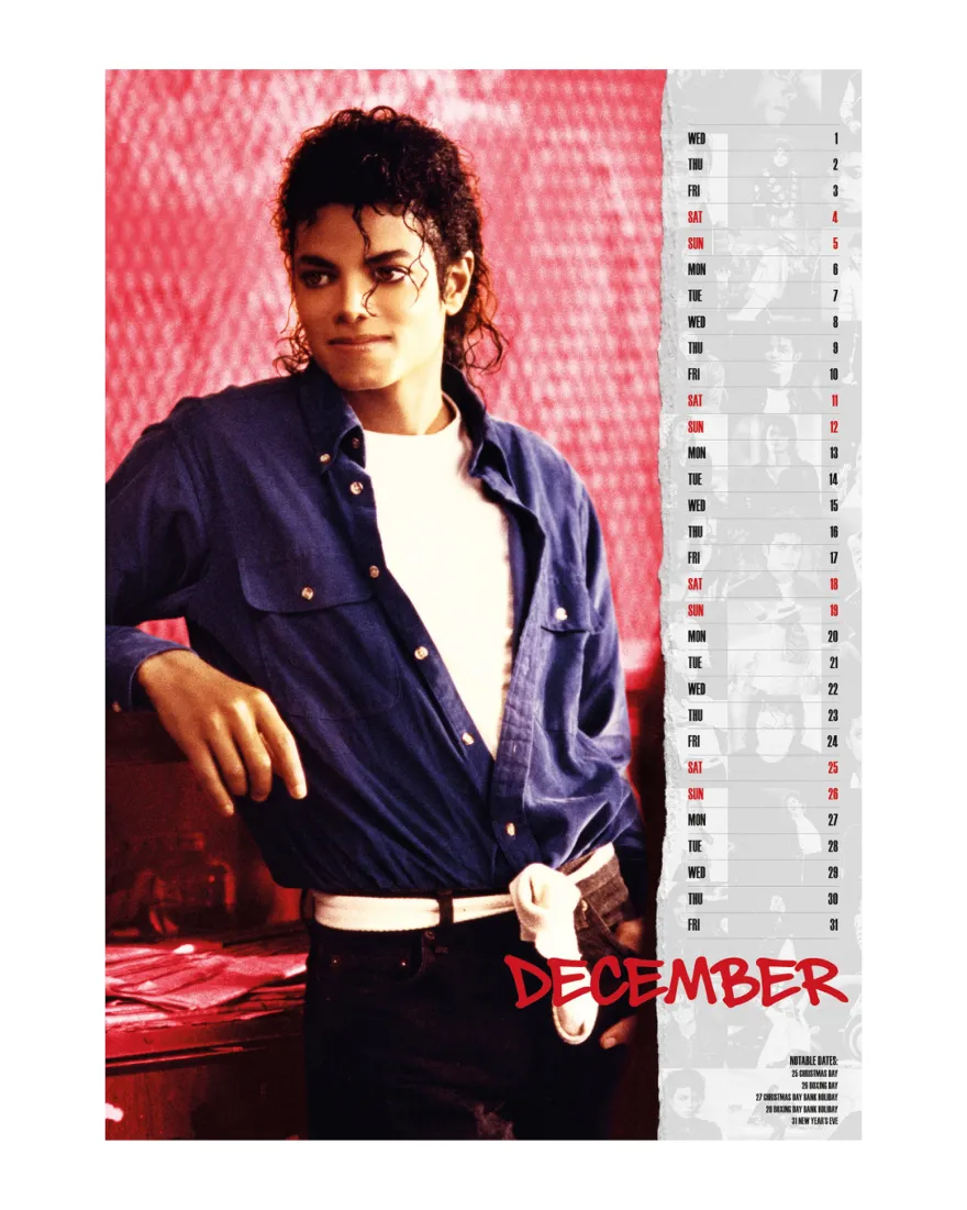 Michael Jackson Kalender 2027