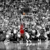 Michael Jordan Poster Last Shot 1998 Colorized
