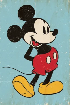 Mickey Mouse & Minnie 3-er Set Filmplakate