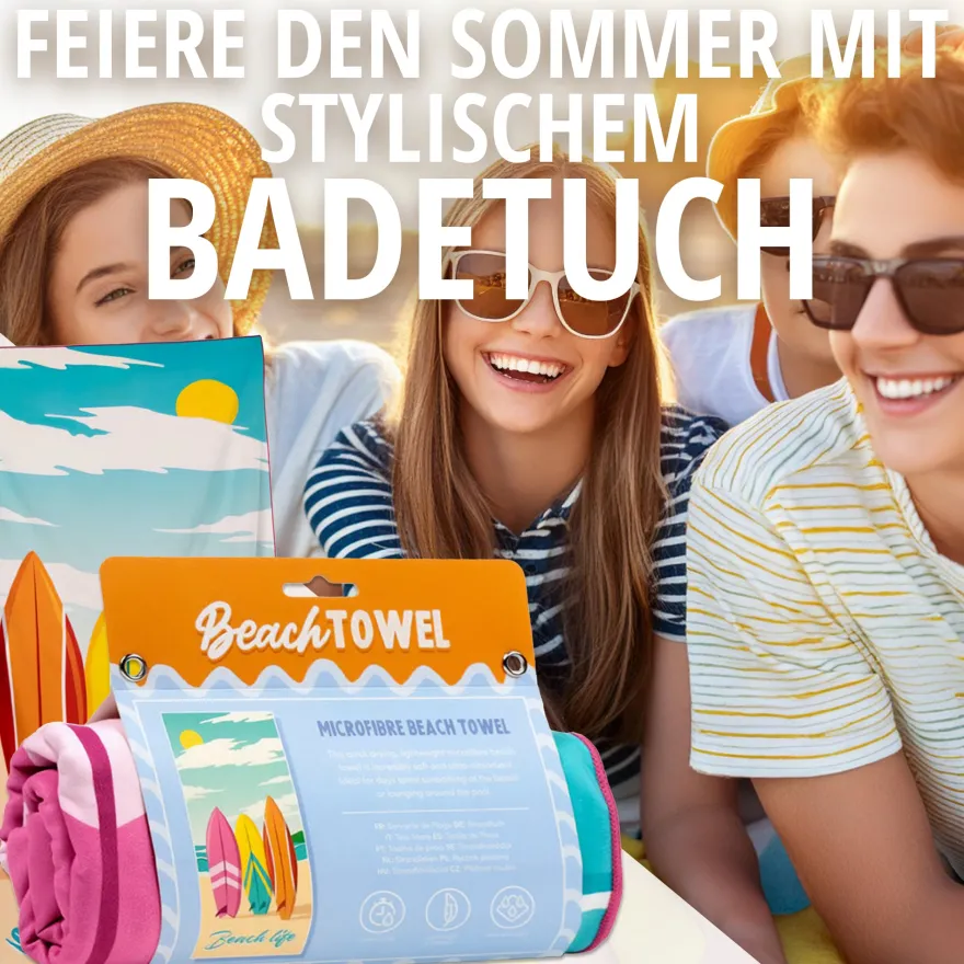 Mikrofaser Strandtuch Beach Life Surf