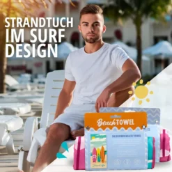 Mikrofaser Strandtuch Beach Life Surf