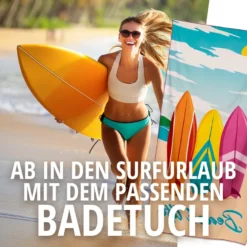 Mikrofaser Strandtuch Beach Life Surf