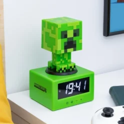 Minecraft Creeper Icon Alarm Clock Digitaluhr Wecker