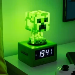 Minecraft Creeper Icon Alarm Clock Digitaluhr Wecker