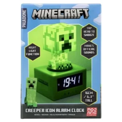 Minecraft Creeper Icon Alarm Clock Digitaluhr Wecker