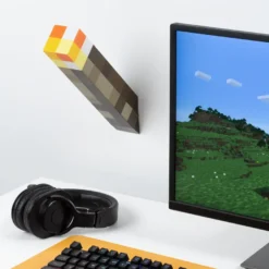 Minecraft Fackellampe Torch light, Tisch -und Wandleuchte