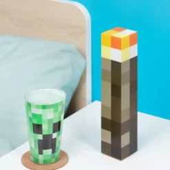 Minecraft Fackellampe Torch light, Tisch -und Wandleuchte