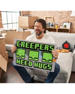 Minecraft Fußmatte Creepers Need Hugs