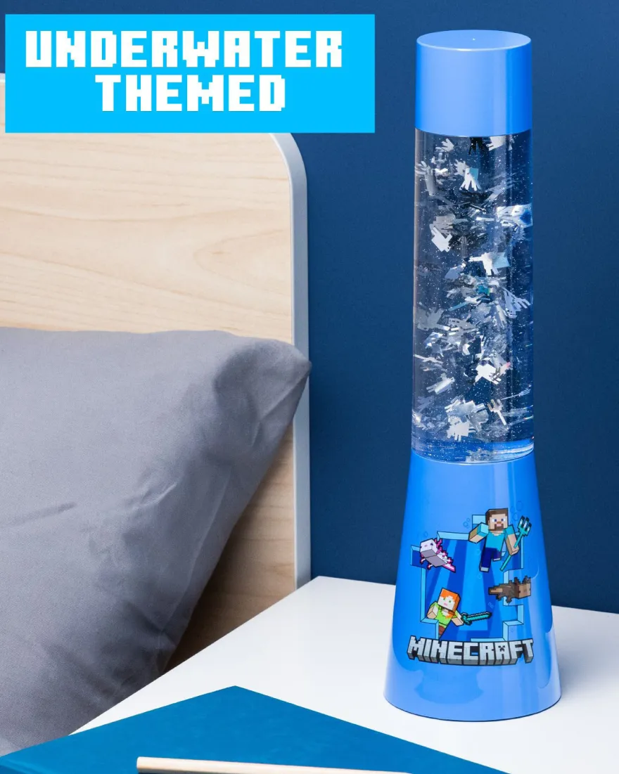 Minecraft Glitzer-Lavalampe mit schwebenden Icons