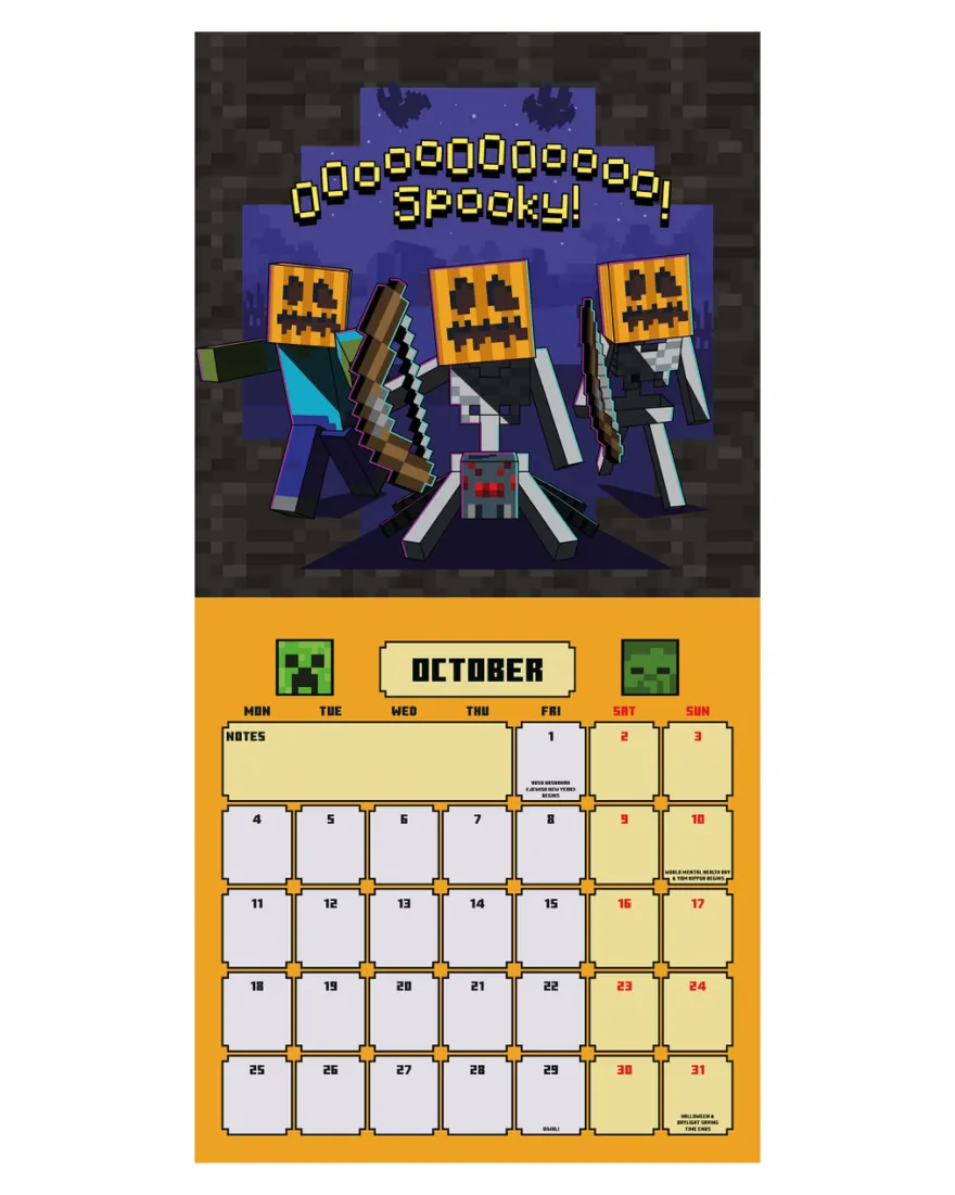 Minecraft Kalender 2027