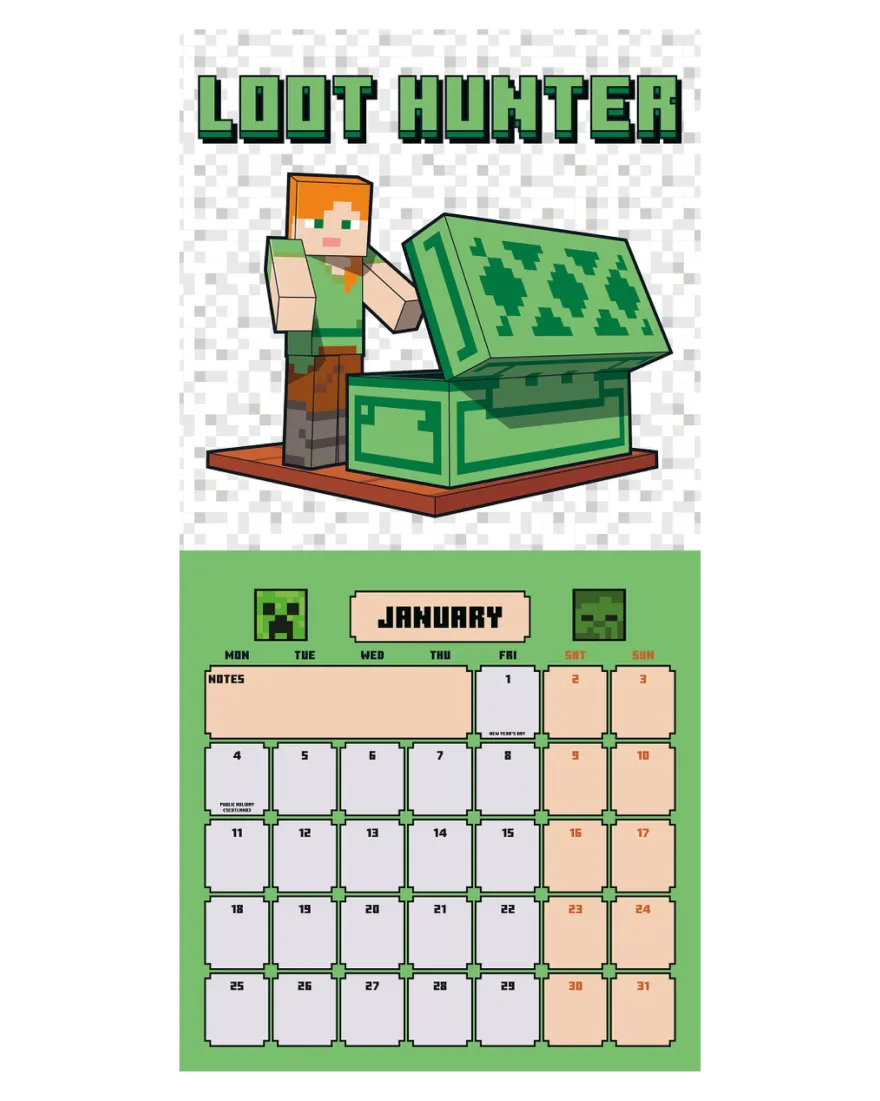 Minecraft Kalender 2027