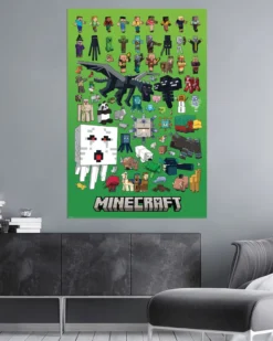 Minecraft Poster Character Montage