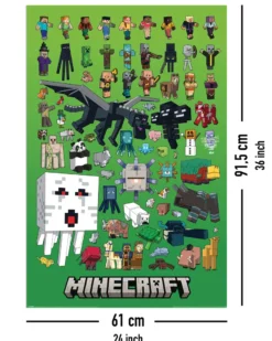 Minecraft Poster Character Montage