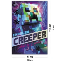 Minecraft Poster Charged Creeper