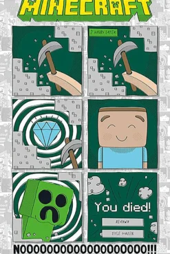 Minecraft Poster One last Diamond