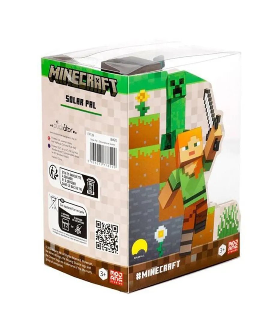 Minecraft Solar Pal Steve Wackelfigur
