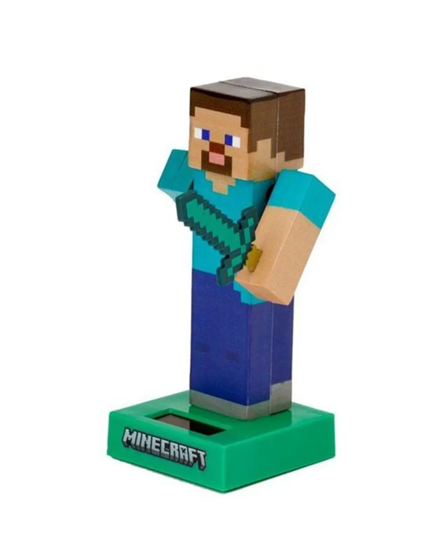Minecraft Solar Pal Steve Wackelfigur