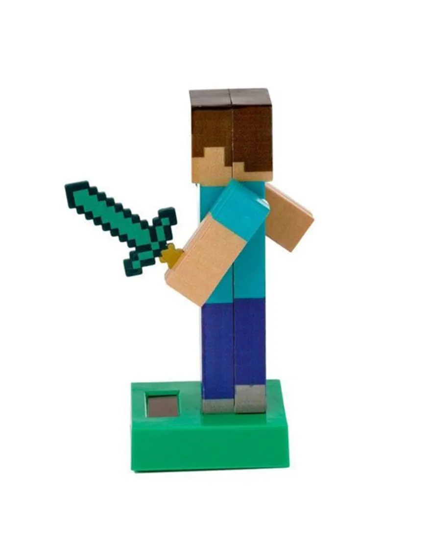 Minecraft Solar Pal Steve Wackelfigur