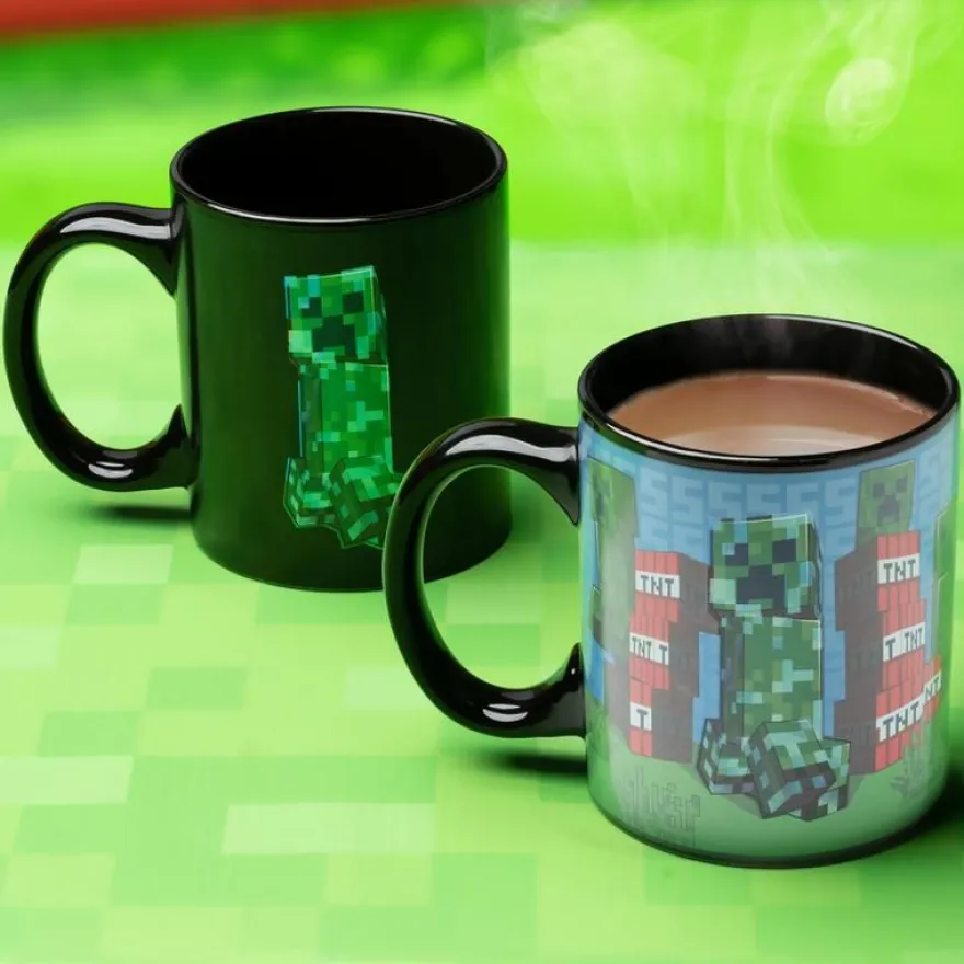 Minecraft Thermoeffekt-Tasse Creeper