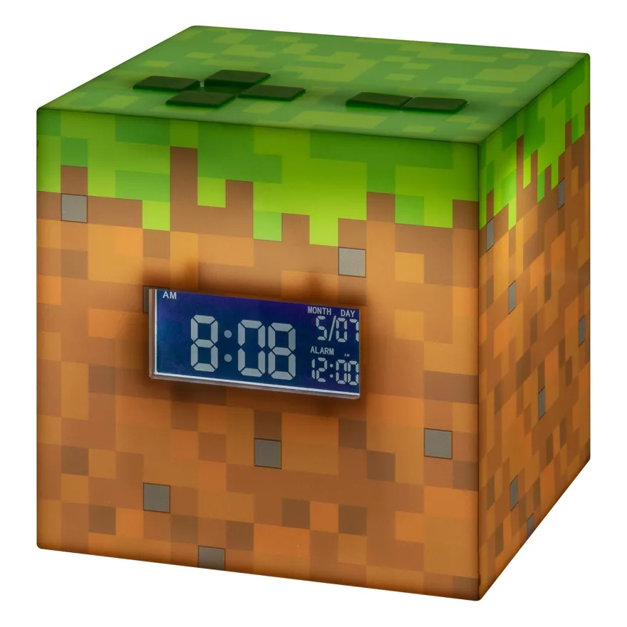 Minecraft Wecker Sunrise-Musik Grasblock Sound & Light (USB)