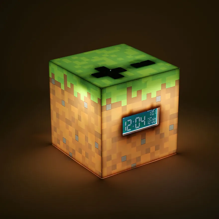 Minecraft Wecker Sunrise-Musik Grasblock Sound & Light (USB)