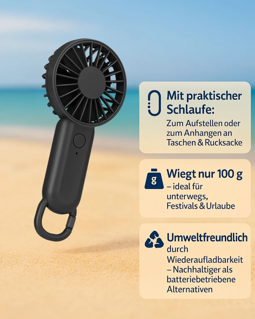 Mini-USB-Ventilator ca. 6 x 15 cm