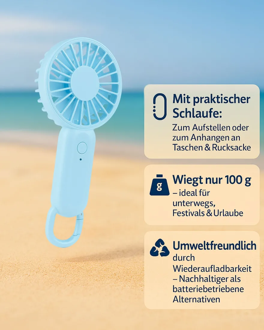 Mini-USB-Ventilator ca. 6 x 15 cm