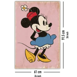 Minnie Mouse Poster Retro Pink