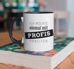 Mit Profis arbeiten Tasse