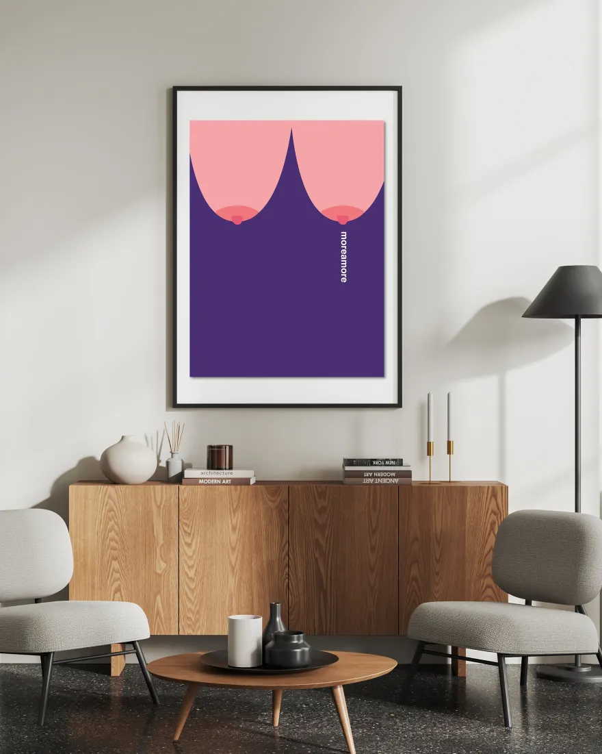 More Amore Kunstdruck Boobs