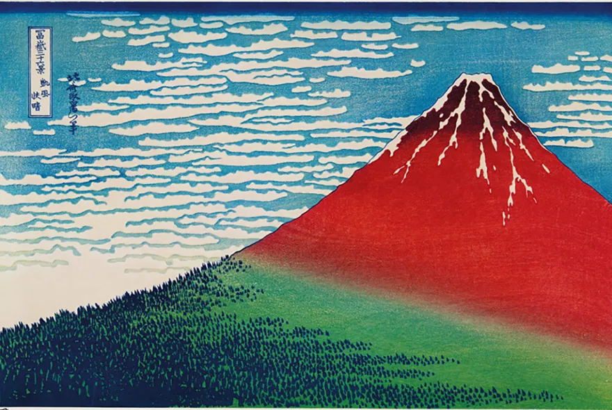 Mount Fuji Poster Hokusai