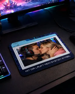 Mousepad Personalisierbar mit süßem Spruch - 19x23 cm