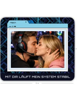 Mousepad Personalisierbar mit süßem Spruch - 19x23 cm