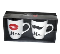 Mr. & Mrs. Tassen 2-er Set mit Badeenten Hochzeitspaar