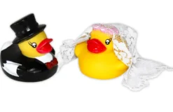 Mr. & Mrs. Tassen 2-er Set mit Badeenten Hochzeitspaar
