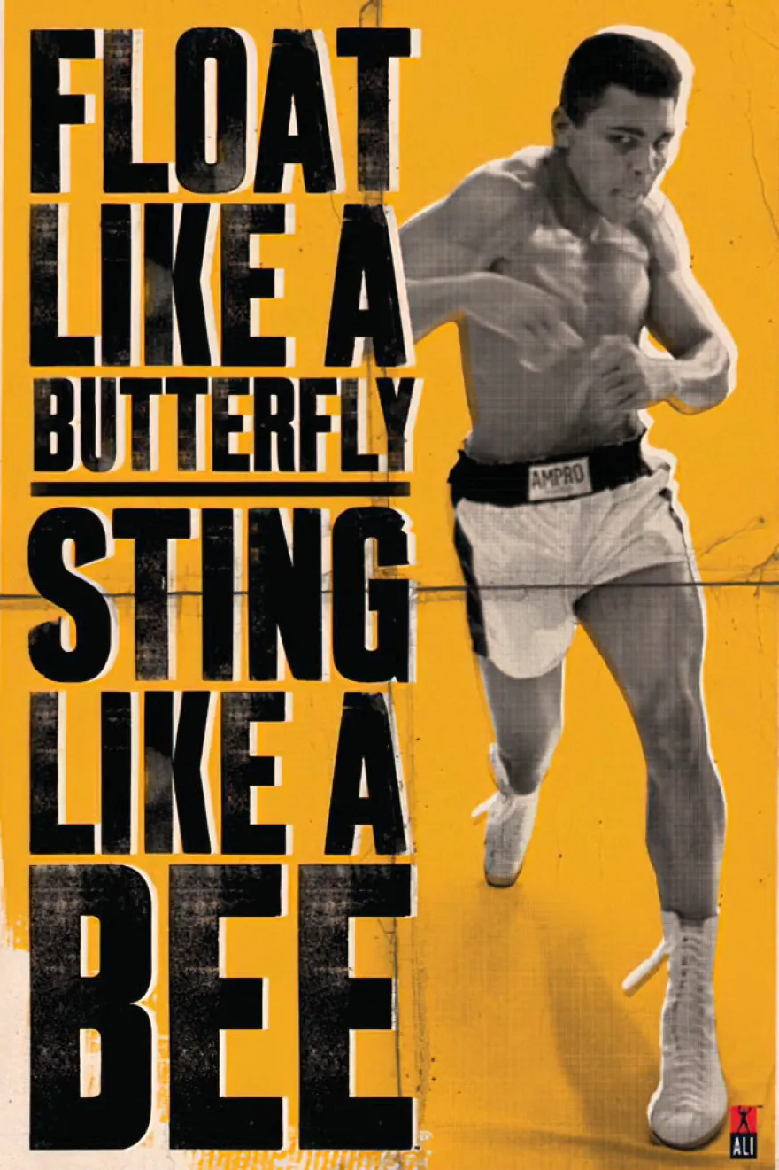 Muhammad Ali 'Float and Sting' Poster