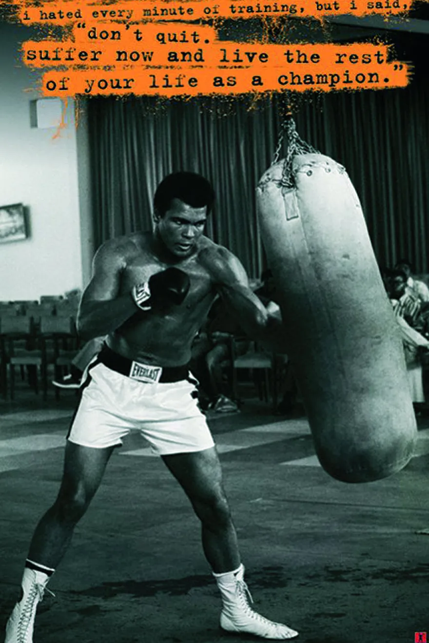 Muhammad Ali Sandsack Poster