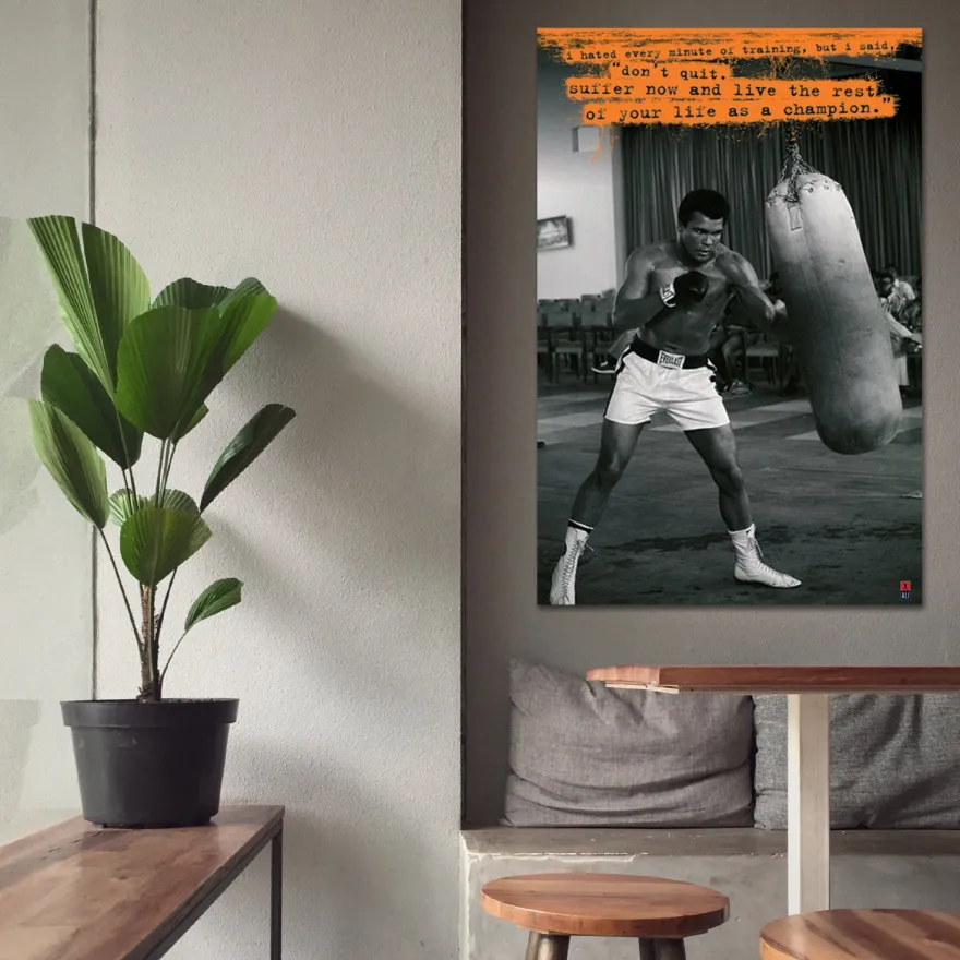 Muhammad Ali Sandsack Poster