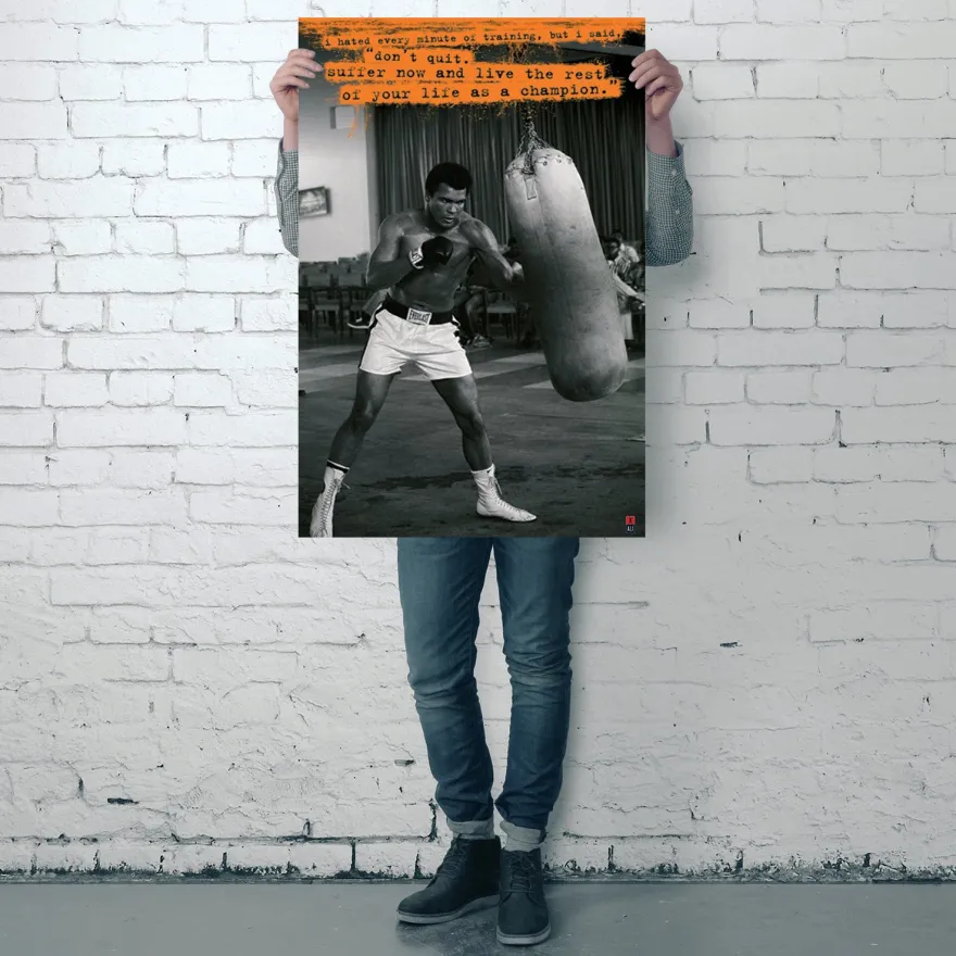 Muhammad Ali Sandsack Poster