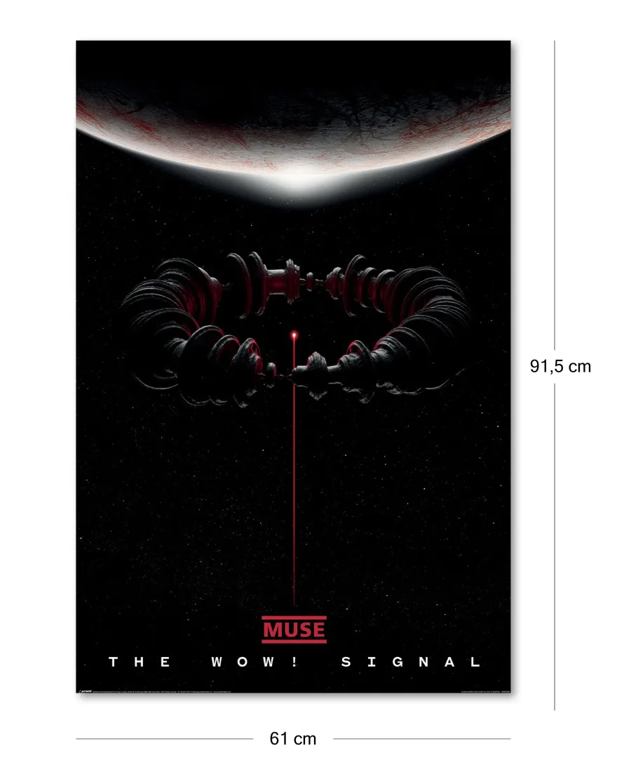 Muse Poster Album Cover The Wow! Signal