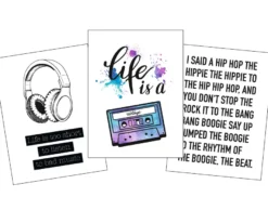 Musik Kunstdruck Set