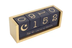 Muslim Countdown Kalender Holz-Tischkalender, Tagezähler