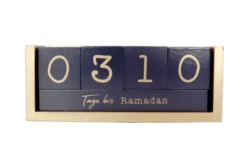 Muslim Countdown Kalender Holz-Tischkalender, Tagezähler