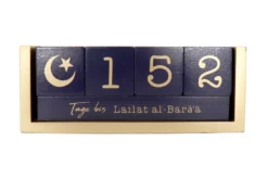 Muslim Countdown Kalender Holz-Tischkalender, Tagezähler