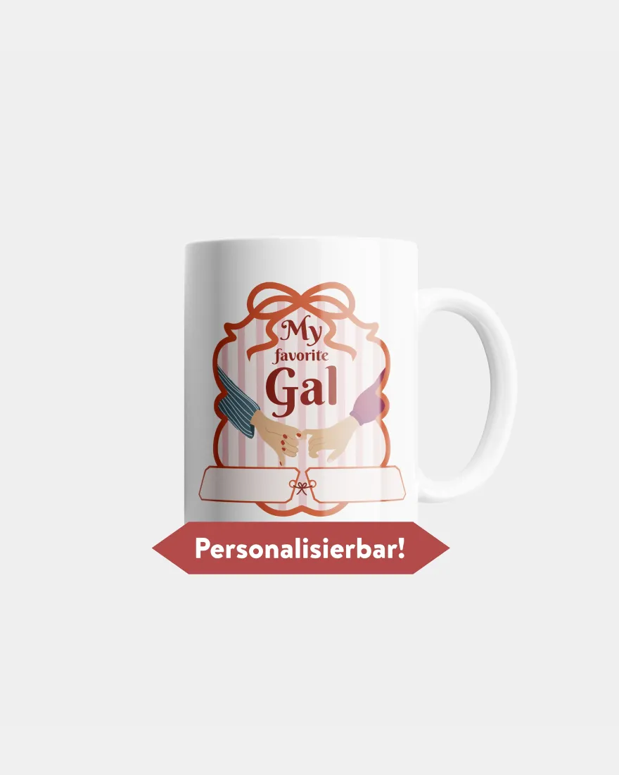 My favorite Gal Tasse White Girlies mit Wunschnamen ca. 330 ml