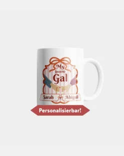My favorite Gal Tasse White Girlies mit Wunschnamen ca. 330 ml