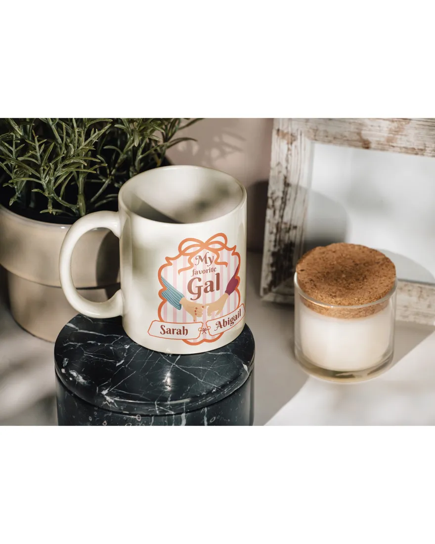 My favorite Gal Tasse White Girlies mit Wunschnamen ca. 330 ml