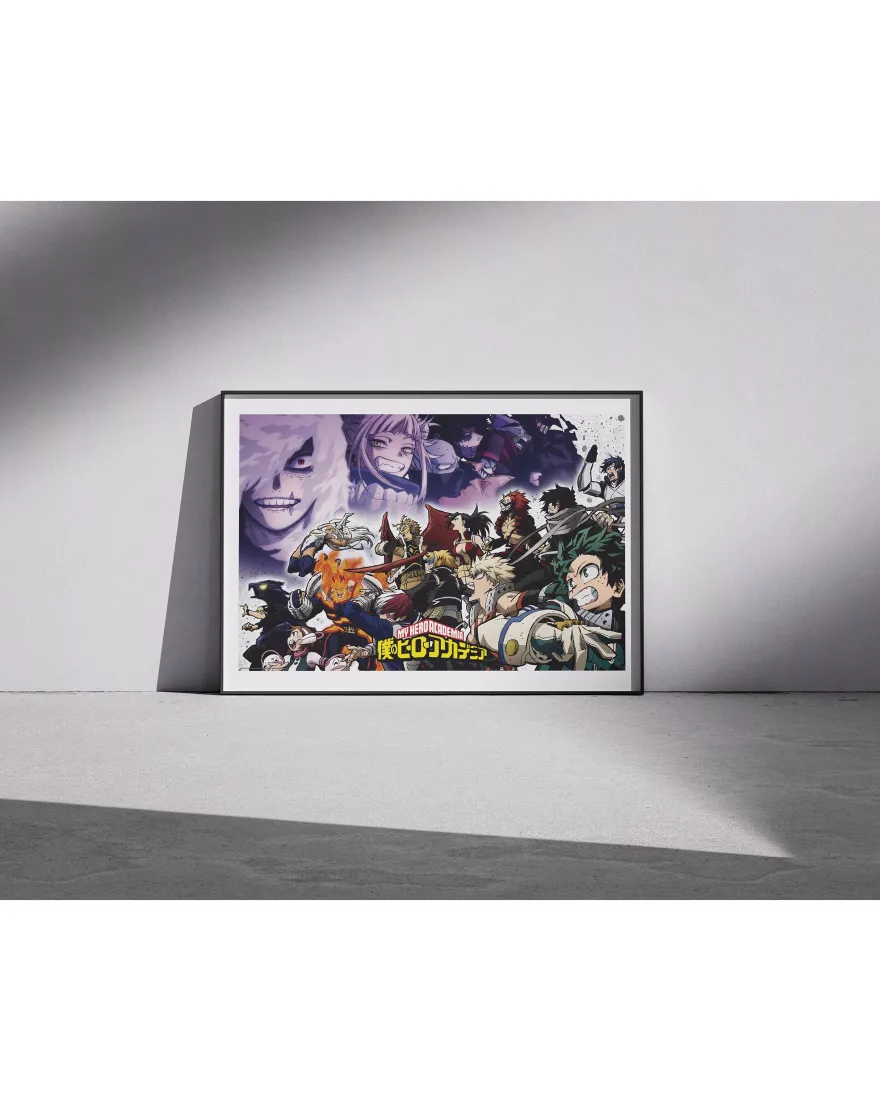 My Hero Academia Poster | Boku no Hero Academia | Heroes vs Villains | 61x91,5 cm
